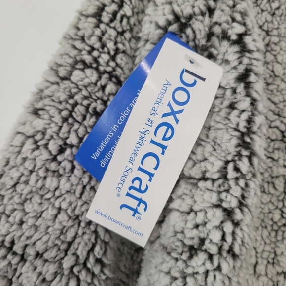 Boxercraft Sherpa Warm Cozy Grey Quarter Zip Pullover Sweatshirt Womens Size XS - Picture 6 of 11